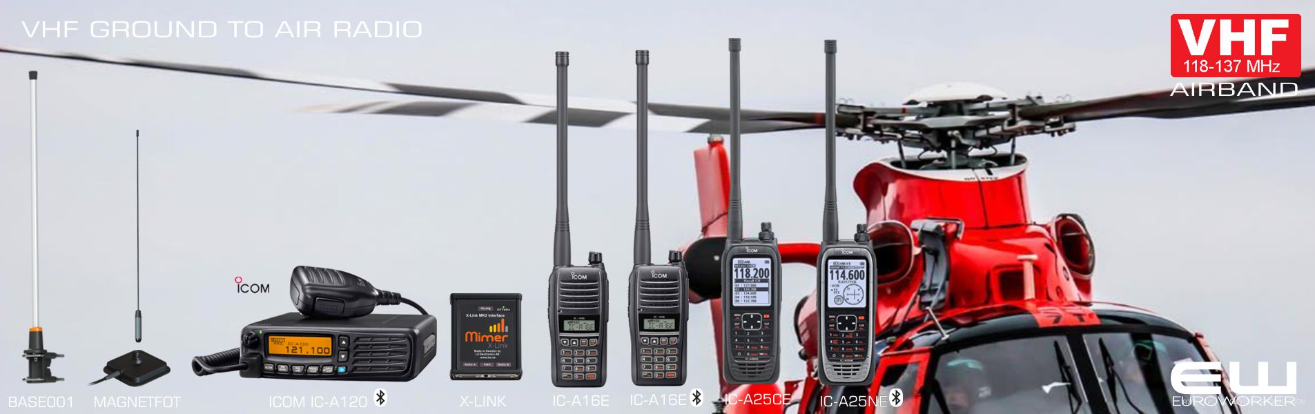 VHF_AIRBAND_BAKKERADIO_FLYRADIO_GROUND TO AIR RADIO_EUROWORKER