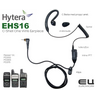 Hytera EHS-16 C-Shell One Wire Headset til PD365, PD355, PD375