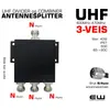 Antennesplitter 3 Way UHF (Splitter & Combiner)