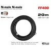 FF400 UTENDØRS 20m LOW LOSS COAX KABEL (N-male N-male)