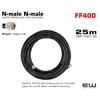 FF400 UTENDØRS 25m LOW LOSS COAX KABEL (N-male N-male)