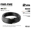 UNIVERSAL ANTENNEKABEL - 2m (FME-hunn, FME-hunn, RG58, Coax Low Loss)