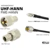 Antennekontakt UHF-hann FME-hann - PL259