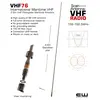 Scan VHF76 - 2,6m VHF Fibreglass Maritime Antenna