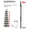 Teleskop Antennemast 8m