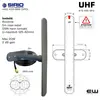 Baseantenne Sirio HGO 433-868 UHF dipol 400-470 MHz 5 meter kabel m/SMA. Integrert veggfeste