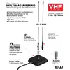 AIRBAND Vehicle Magnet Antenna with 3,65m coax FME 118-137MHz
