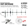 WY140-6N (140-160MHz) WY155-6N (155-175 MHz)
Sirio VHF Yagi Baseantenne  High Gain Retningstyrt