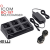 Icom BC-197 6-punkts Multicharger