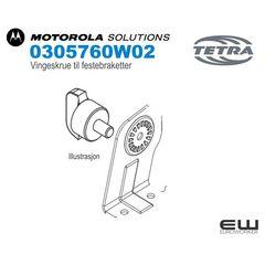 Motorola Vingeskrue til Monteringsbrakett (0305760W02)