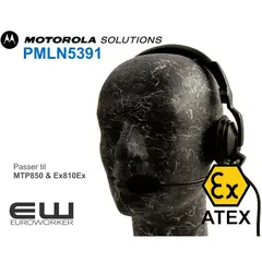 Motorola Headset til MTP810Ex Tetra (Atex) -  PMLN5391A