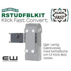 Klick Fast Convert to Belt Dock gjør vesker med beltespennefeste om til Klick Fast feste.