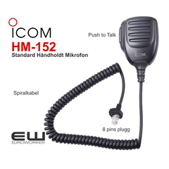 Icom HM-152 Standard Håndholdt Mikrofon (IP100H)