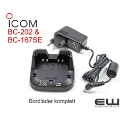 Icom BC-201& BC-1637SE Bordlader komplett