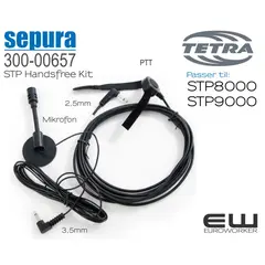 300-00657 - Sepura SRG Handsfreekit + PTT (SRG3900)(TETRA)