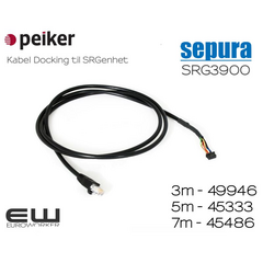 Peiker 3m kabel mellmo Peikerdocking og SRG konsoll