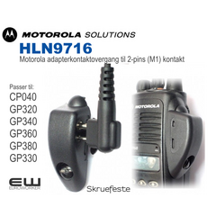 Motorola Handsfree adapterovergang fra M4 til M1 (2,5mm & 3,5mm) - HLN9716