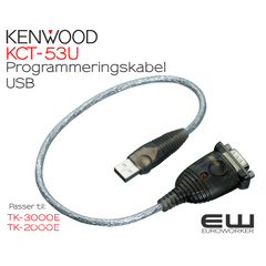 Kenwood KCT-53U USB Programmeringskabel (TK-3000E & TK-2000E)