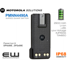 Motorola Batteri (2900mAh) IP68 til DP2X00e & DP4400e (PMNN4490A)