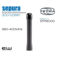 300-00661 - Sepura STP Extended Helical Antenna (Tetra)(380-400MHz)
