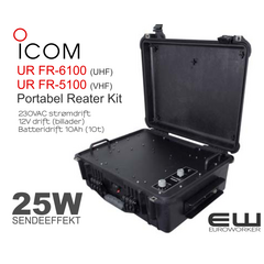 Icom Portabel Repeaterkit Analog med UR-FR6100 (UHF) eller UR-FR5100 (VHF)