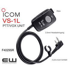 Icom VS-1L PTT bryter (2,5mm audio) (F4029SR, F1000, F2000)