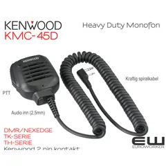 Kenwood KMC-45D Heavy Duty Speaker Microphone (NX-, TK- & TH-serie)