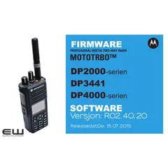 Firmware Mototrbo DP2000, DP3441, DP4000 versjon R02.40.20
