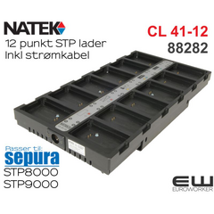12 punkts lader for Sepura STP batterier
