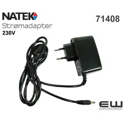 Natek Strømadapter 230V - 71408