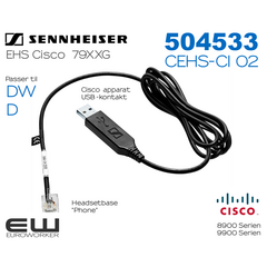 Sennheiser  CEHS-CI 02 - EHS kabel til Cisco 8900 & 9900 Series (504533)
