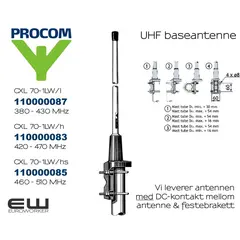 Procom UHF Antenne CXL 70-1LW/h (420-470 MHz)