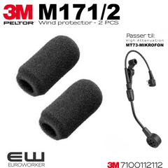3M Peltor M171/2 Wind Protector til M73/1 mikrofon (2 stk) 7100112112