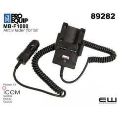 ProEquip MB-F1000 Icom Aktiv Lader og  Holder 12/24V  (89282)