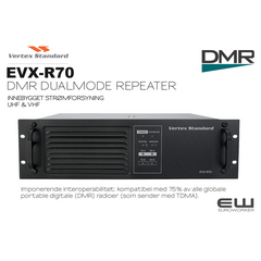 Vertex Standard EVX-R70 Interoperabel DMR Repeater (UHF & VHF)