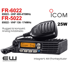 Icom F6022 (UHF) & F5022 (VHF) Analog Mobilradio (25W)