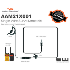 Vertex Earpiece Microphone Single-Wire Surveillance Kit (S24) (AAM21X001)