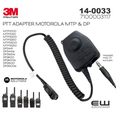 3M Peltor 14-0033 PTT Adapter til Motorola MTP3000 & DP2000-serie 7100003117