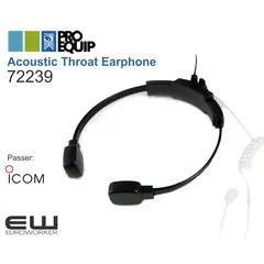 ProEquip Strupmikrofon med luftslang - 2.5mm kontakt - Stor ( 72239)