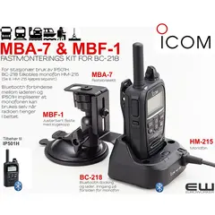 Icom MBF-1 & MBA-7 Vehicle Mouinting Kit for BC-218 (IP501H)