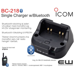 Icom BC-218 Docking med Bluetooth til IP501H LTE radio