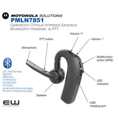 Motorola PMLN7851A PTT  Bluetooth Headset
