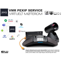 PEXIP Service - Virtuelt Møterom (VMR) med Konftel C50300 One Cable Connection
