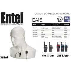 Entel EA15 COVERT EARPIECE MICROPHONE