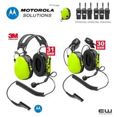 3M Peltor CH-3 Industriheadset til Motorola DP4000-serie - FLX2-63-50