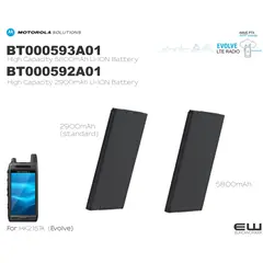 Motorola batteri BT000592A01 (2900mAh) - BT000593A01 (5800 mAh) (Evolve)