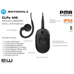 Motorola CLPe - Publikumsvennlig  toveis lisensfri radio - CLP0166BHLAA