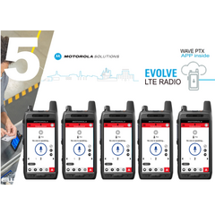 LEIE 5 stk Motorola Evolve m/Wave PTX (3 år)