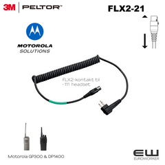 3M Peltor FLX2-21 TIL MOTOROLA GP300 & DP1400