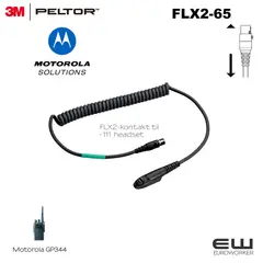 3M Peltor FLX2-65 TIL MOTOROLA GP344